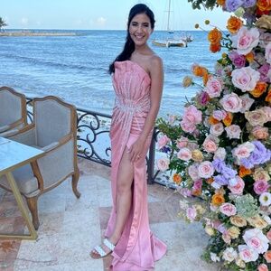 MODESSA COUTURE M24620 DRESS BLUSH SIZE 6